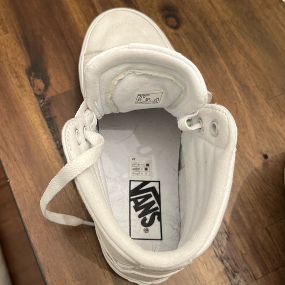Women’s White High-Top Vans - Picture 8 of 10